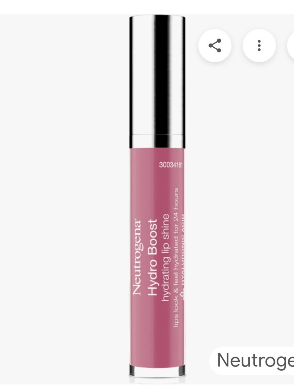 Neutrogena Hydro Boost Hydrating Lip Shine, 50 Radiant Rose New